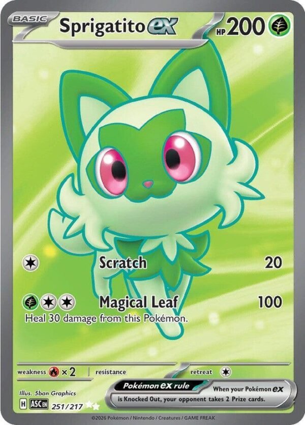 Sprigatito ex 251/217 Holofoil ME: Ascended Heroes Sprigatito ex 251/217 Holofoil ME: Ascended Heroes