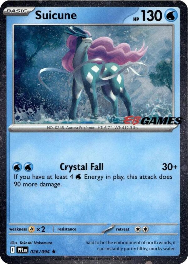 Suicune (EB Games Exclusive) 026/094 Holofoil Miscellaneous Cards & Products
