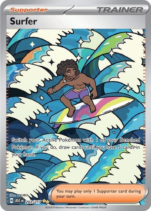 Surfer 293/217 Holofoil ME: Ascended Heroes Surfer 293/217 Holofoil ME: Ascended Heroes