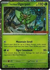 Teal Mask Ogerpon (Cosmos Holo) (Gamestop Exclusive) | 024/167 | Holofoil | Miscellaneous Cards & Products