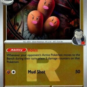 Team Rocket’s Dugtrio 101/217 (Team Rocket) Reverse Holofoil ME: Ascended Heroes