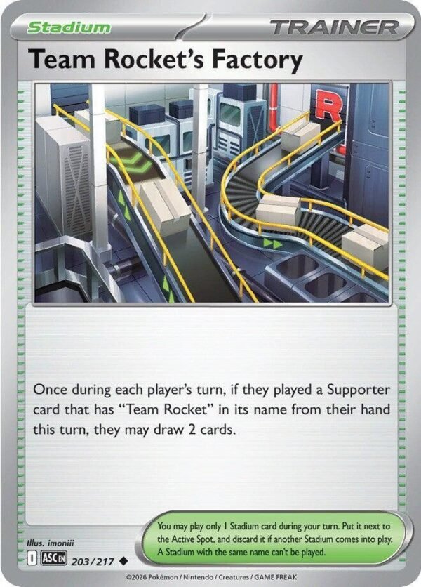 Team Rocket’s Factory 203/217 Normal ME: Ascended Heroes