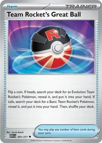 Team Rocket's Great Ball | 205/217 | Reverse Holofoil | ME: Ascended Heroes