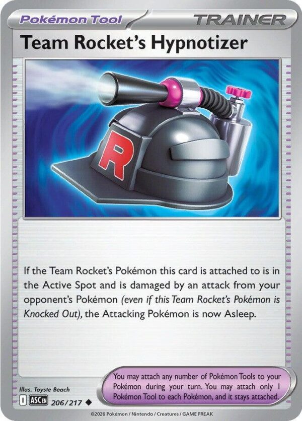 Team Rocket’s Hypnotizer 206/217 Normal ME: Ascended Heroes