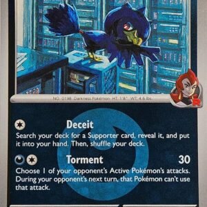 Team Rocket’s Murkrow (Energy Symbol Pattern) 126/217 Reverse Holofoil ME: Ascended Heroes Team Rocket’s Murkrow (Energy Symbol Pattern) 126/217 Reverse Holofoil ME: Ascended Heroes