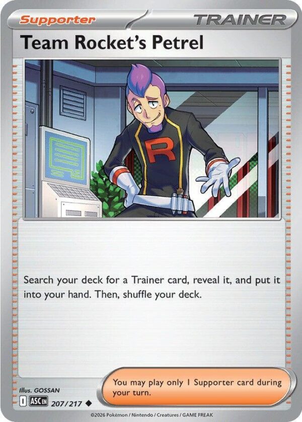 Team Rocket’s Petrel 207/217 Normal ME: Ascended Heroes
