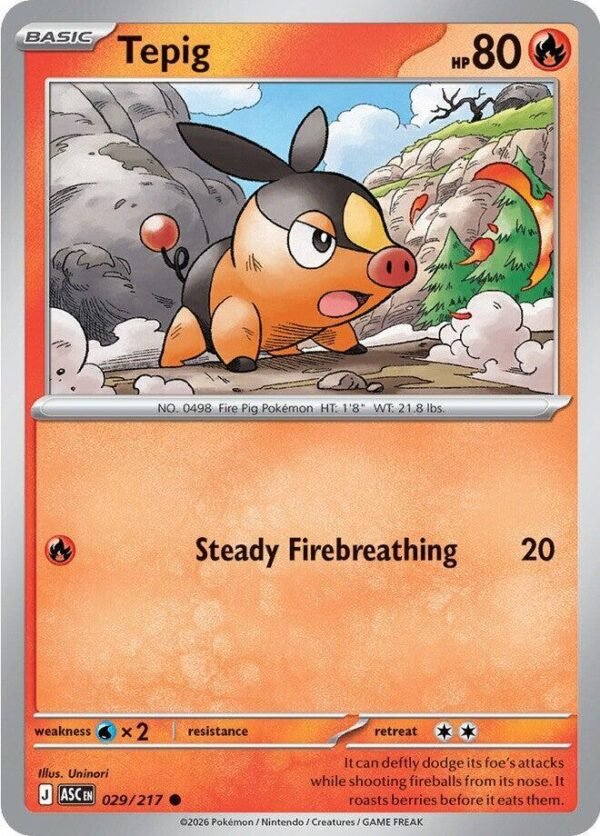 Tepig 029/217 Normal ME: Ascended Heroes