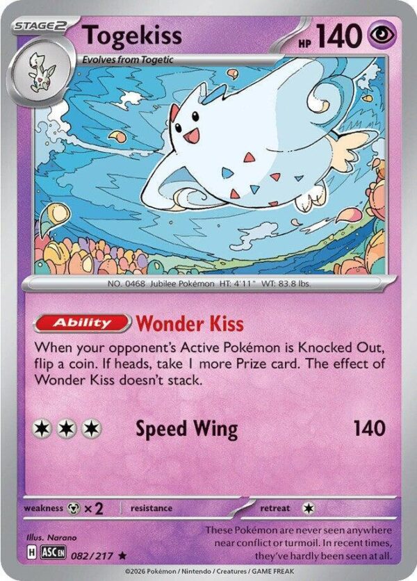 Togekiss 082/217 Holofoil ME: Ascended Heroes