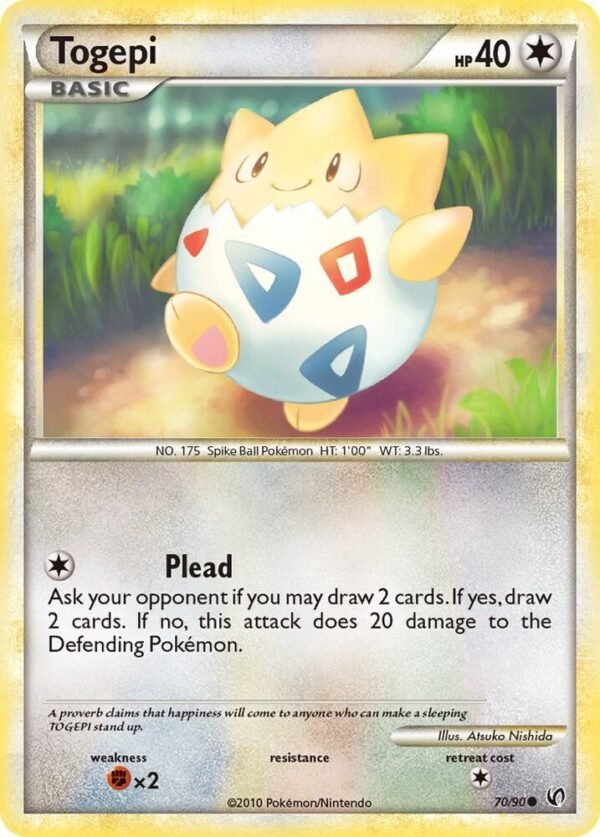 Togepi 70/90 Reverse Holofoil Undaunted