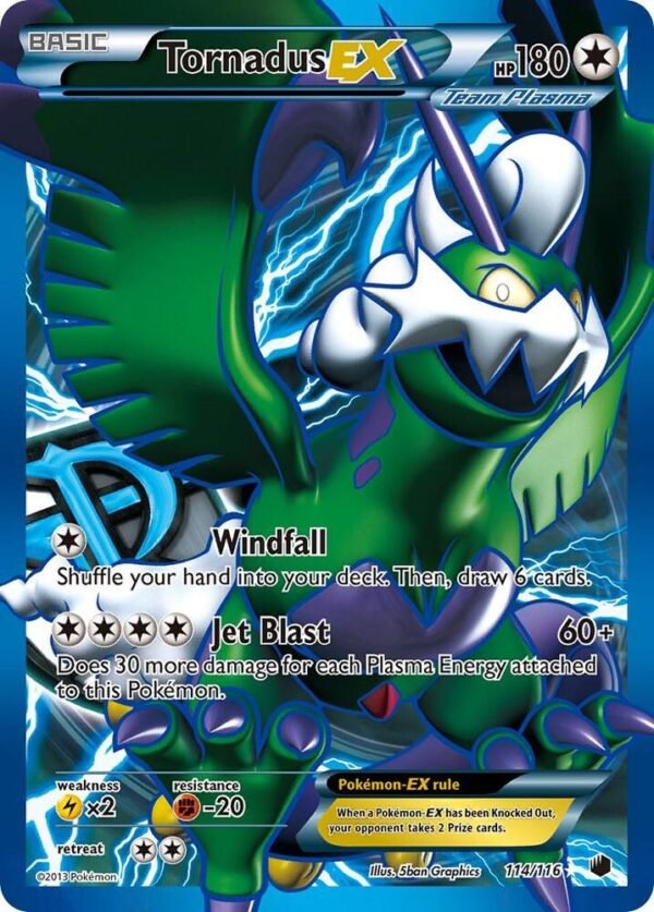 Tornadus EX (Team Plasma) (114 Full Art) 114/116 Holofoil Plasma Freeze