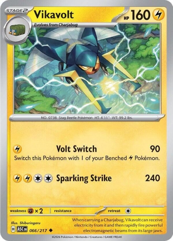 Vikavolt 066/217 Normal ME: Ascended Heroes Vikavolt 066/217 Normal ME: Ascended Heroes