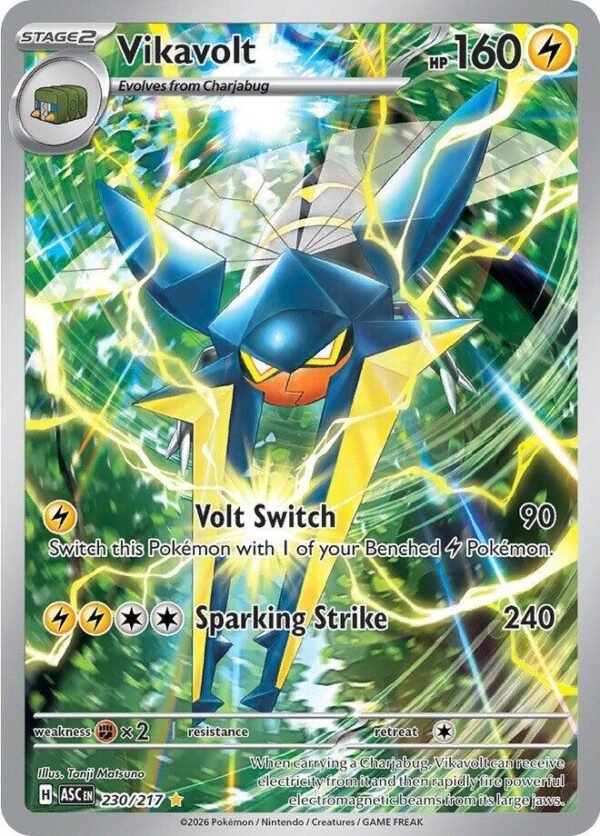 Vikavolt 230/217 Holofoil ME: Ascended Heroes