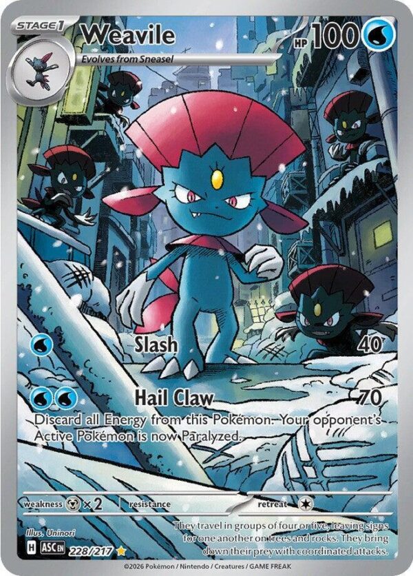 Weavile 228/217 Holofoil ME: Ascended Heroes