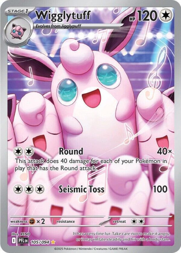Wigglytuff 105/094 Holofoil ME02: Phantasmal Flames