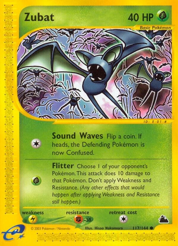 Zubat (117) 117/144 Reverse Holofoil Skyridge Zubat (117) 117/144 Reverse Holofoil Skyridge