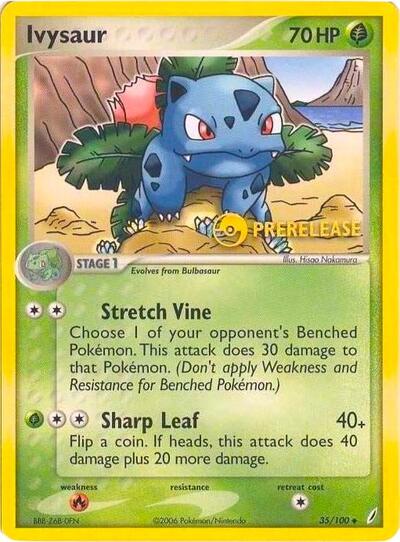 118882_400w.jpg Ivysaur | 35/100 (Prerelease) | Holofoil | Nintendo Promos