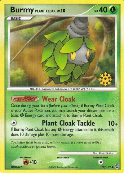 Burmy (Plant Cloak) | 78/132 | 078/132 | Normal | Countdown Calendar Promos