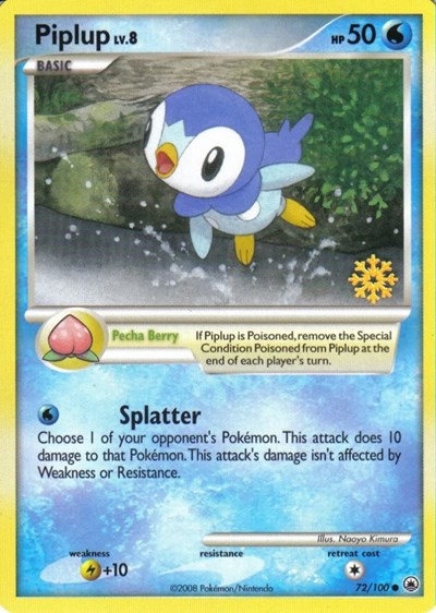 Piplup | 72/100 | 072/100 | Normal | Countdown Calendar Promos
