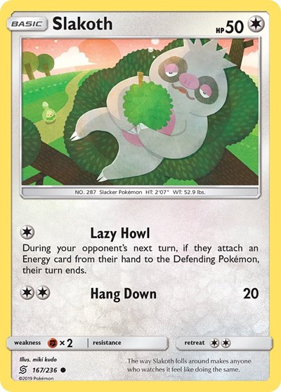 Slakoth (167) | 167/236 | Reverse Holofoil | SM - Unified Minds