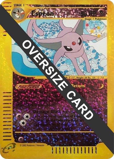 Espeon | 6/12 (Box Topper) | 006/012 | Reverse Holofoil | Jumbo Cards