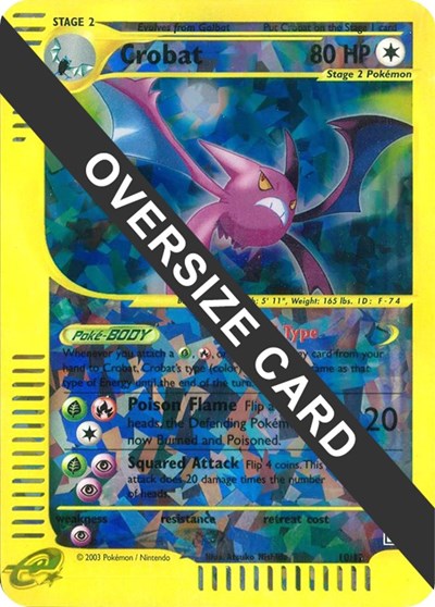 Crobat | 10/12 (Box Topper) | 010/012 | Reverse Holofoil | Jumbo Cards