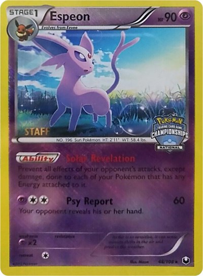 Espeon | 48/108 (National Championships) [Staff] | 048/108 | Reverse Holofoil | League & Championship Cards