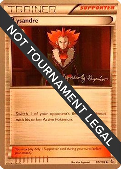 Lysandre | 2015 (Alejandro Ng-Guzman) | 90/106 | Normal | World Championship Decks