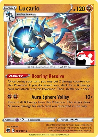 Lucario | 079/172 | Normal | Prize Pack Series Cards
