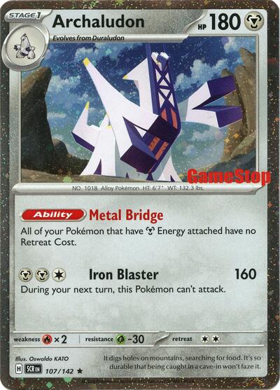 Archaludon (Cosmos Holo) (Gamestop Exclusive) | 107/142 | Holofoil | Miscellaneous Cards & Products