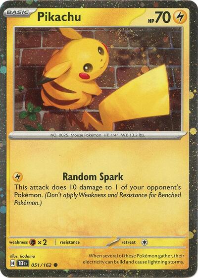 Pikachu | 051/162 (Cosmo Holo) | Holofoil | Miscellaneous Cards & Products