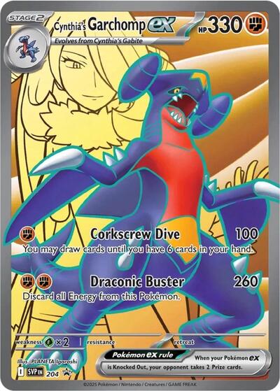 Cynthia's Garchomp ex | 204 | Holofoil | SV: Scarlet & Violet Promo Cards