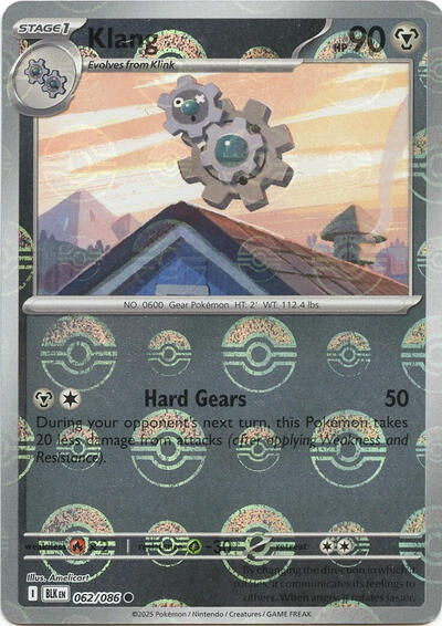 Klang (Poke Ball Pattern) | 062/086 | Holofoil | SV: Black Bolt