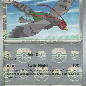 Unfezant (Master Ball Pattern) | 073/086 | Holofoil | SV: Black Bolt