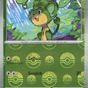 Pansage (Poke Ball Pattern) | 004/086 | Holofoil | SV: Black Bolt