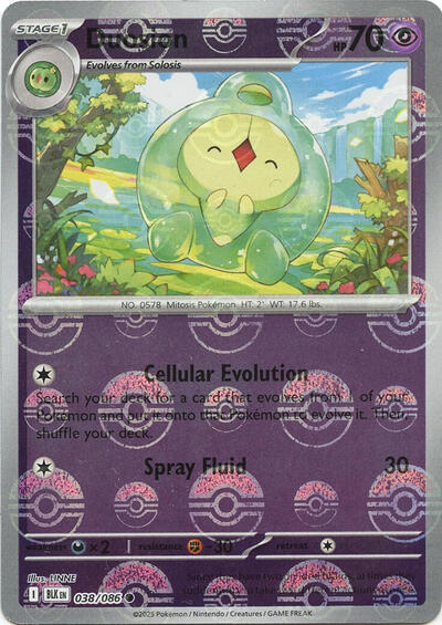Duosion (Poke Ball Pattern) | 038/086 | Holofoil | SV: Black Bolt
