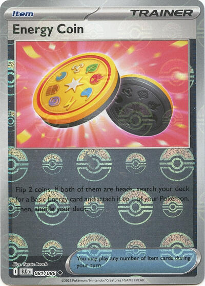 Energy Coin (Poke Ball Pattern) | 081/086 | Holofoil | SV: Black Bolt