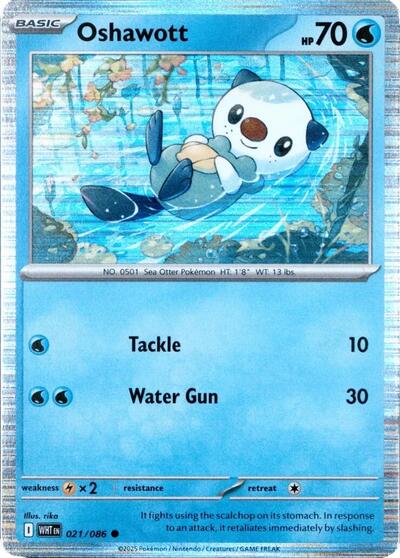 Oshawott | 021/086 | Holofoil | Miscellaneous Cards & Products