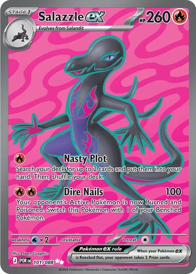 Salazzle ex | 101/088 | Holofoil | ME03: Perfect Order