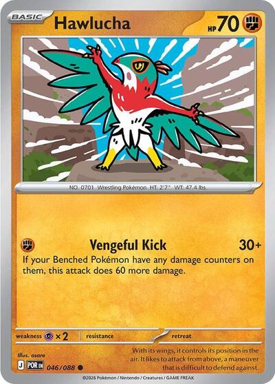 684428_400w-1.jpg Hawlucha | 046/088 | Reverse Holofoil | ME03: Perfect Order