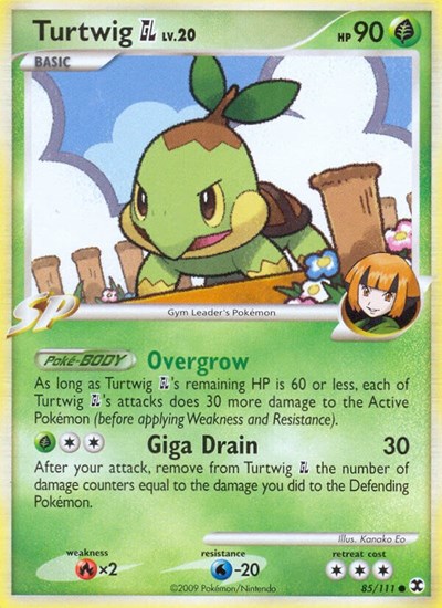 Turtwig GL | 85/111 | Reverse Holofoil | Rising Rivals