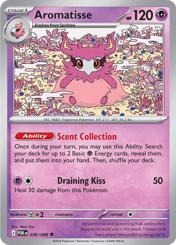 Aromatisse 036/088 Reverse Holofoil ME03: Perfect Order Aromatisse 036/088 Reverse Holofoil ME03: Perfect Order