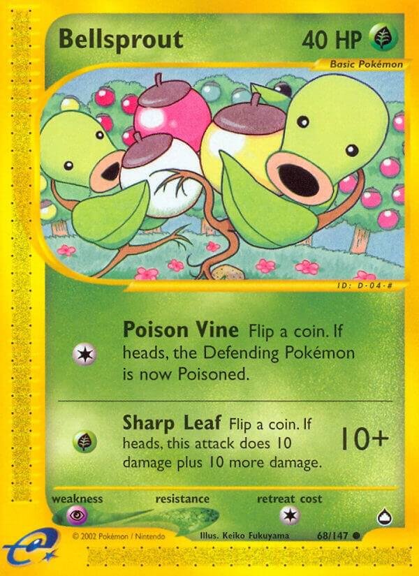 Bellsprout (68) 068/147 Reverse Holofoil Aquapolis Bellsprout (68) 068/147 Reverse Holofoil Aquapolis
