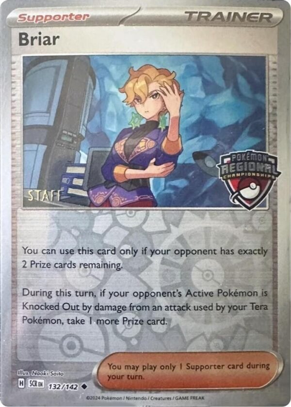 Briar 132/142 (Regional Championship) [Staff] Reverse Holofoil League & Championship Cards