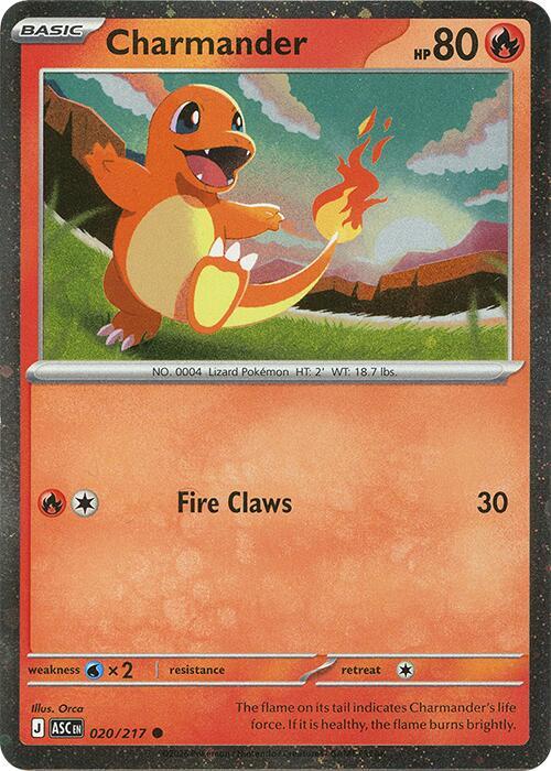 Charmander 020/217 (Cosmos Holo) Holofoil Miscellaneous Cards & Products Charmander 020/217 (Cosmos Holo) Holofoil Miscellaneous Cards & Products