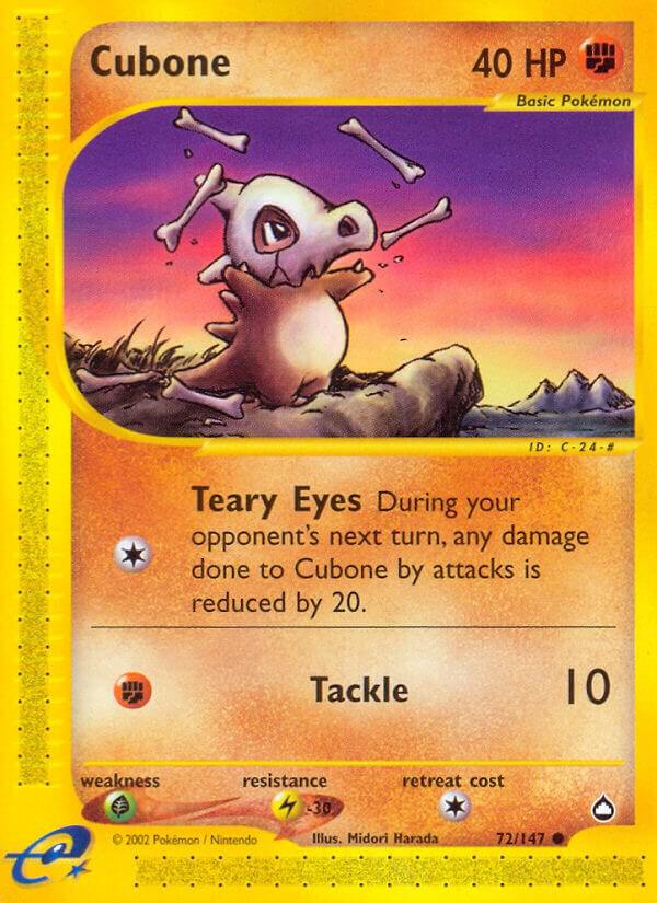 Cubone 072/147 Reverse Holofoil Aquapolis