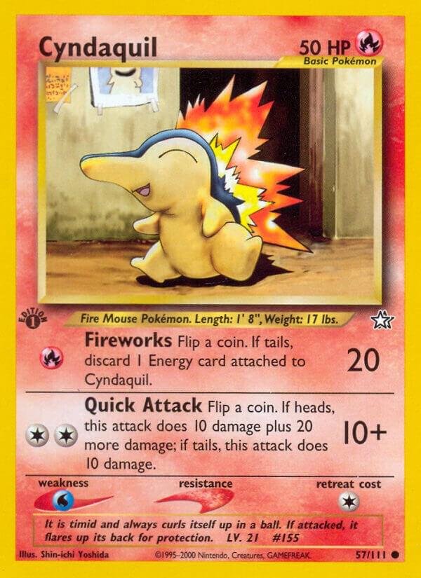 Cyndaquil (57) 057/111 Unlimited Neo Genesis