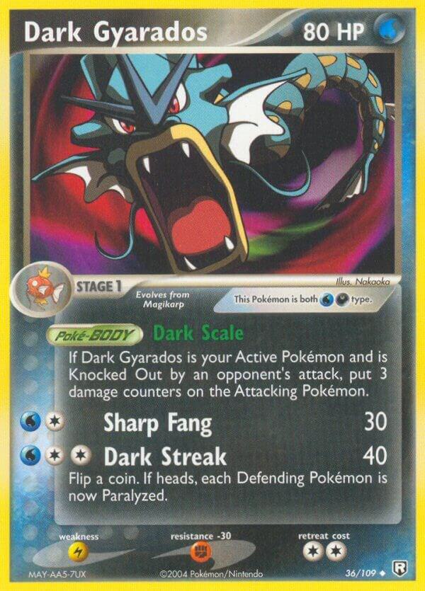 Dark Gyarados 36/109 Reverse Holofoil Team Rocket Returns Dark Gyarados 36/109 Reverse Holofoil Team Rocket Returns