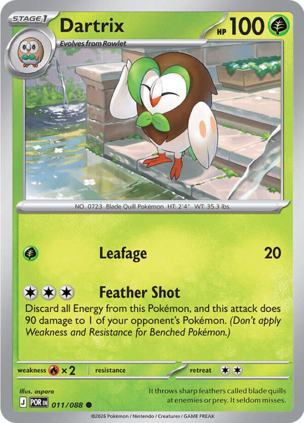 Dartrix 011/088 Reverse Holofoil ME03: Perfect Order Dartrix 011/088 Reverse Holofoil ME03: Perfect Order