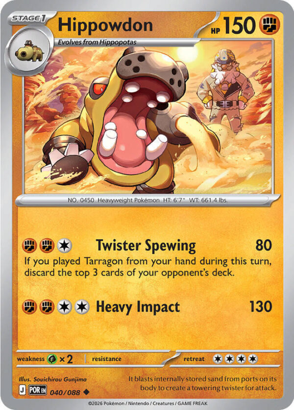 Hippowdon 040/088 Reverse Holofoil ME03: Perfect Order