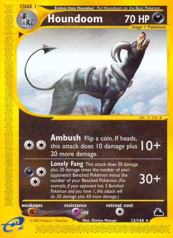 Houndoom (12) 012/144 Reverse Holofoil Skyridge Houndoom (12) 012/144 Reverse Holofoil Skyridge